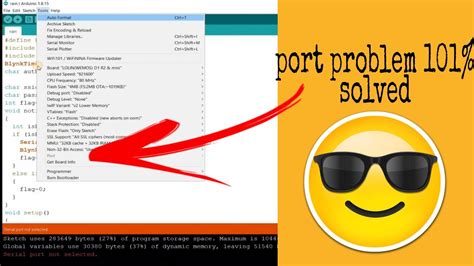 why port is not showing in arduino ide.